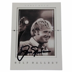 Jack Nicklaus Signed 2001 Upper Deck Golf Gallery Card JSA ALOA