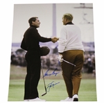 Jack Nicklaus & Gary Player Shaking Hands 1968 Open Championship 16x20 Photo JSA ALOA