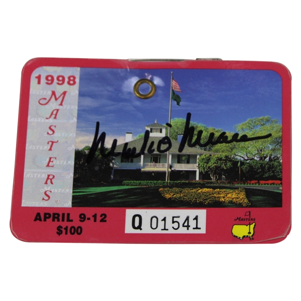 Mark O Meara Signed 1998 Masters Tournament SERIES Badge #Q01541 JSA ALOA