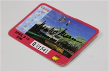 Mark O' Meara Signed 1998 Masters Tournament SERIES Badge #Q01541 JSA ALOA