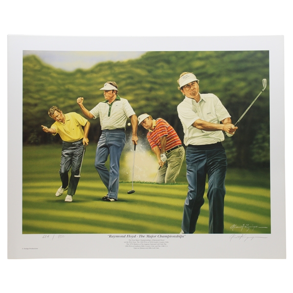 Ray Floyds Ltd Ed The Major Championships Alan Zuniga Golf Print #684/850