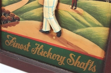 J. Peacock 'Est 1881' Golf Equipment & Attire Wooden Advertisement Sign