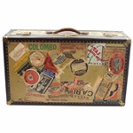 Joe Kirkwoods 1930 Travel Around the World with Walter Hagen Used Suitcase