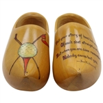 Joe Kirkwood's Unique Vibrant Golf Shoes Clogs w/Golf Poem Engraving