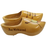 Joe Kirkwood's Unique Vibrant Golf Shoes Clogs w/Golf Poem Engraving