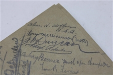 H. Vardon, W. Hagen, T. Ray & others Signed 1923 Headingly Golf Club Adel Booklet JSA ALOA
