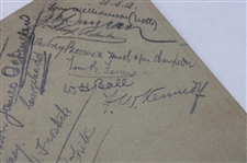 H. Vardon, W. Hagen, T. Ray & others Signed 1923 Headingly Golf Club Adel Booklet JSA ALOA