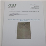 H. Vardon, W. Hagen, T. Ray & others Signed 1923 Headingly Golf Club Adel Booklet JSA ALOA