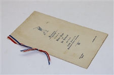 Multi Signed March 1930 Dinner In Honor Of Hagen & Kirkwood Menu JSA ALOA