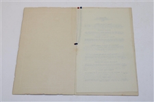 Multi Signed March 1930 Dinner In Honor Of Hagen & Kirkwood Menu JSA ALOA