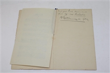 Multi Signed March 1930 Dinner In Honor Of Hagen & Kirkwood Menu JSA ALOA