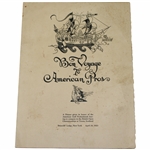 1923 Open Championship Bon Voyage To American Pros Dinner Menu