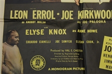 1946 Joe Palooka, Champ Starring Joe Kirkwood Jr w/Joe Louis Ltd Ed 46/616 Large Movie Poster
