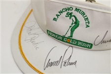 Arnold Palmer, ChiChi & Brodie Signed Rancho Murieta Senior Golf Rush Visor JSA ALOA