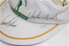Arnold Palmer, ChiChi & Brodie Signed Rancho Murieta Senior Golf Rush Visor JSA ALOA