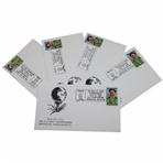 1988 US Open at Brookline Set of (5) Francis Ouimet First Day Covers - Each Round & Playoff