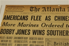 1927 Atlanta Journal Bobby Jones Southern Open & Open Championship Champion & Augusta National