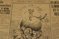 1916 & 1929 Atlanta Journal Bobby Jones Little Bob Jones Newspaper Merion & Pebble Beach
