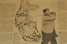 1916 & 1929 Atlanta Journal Bobby Jones Little Bob Jones Newspaper Merion & Pebble Beach