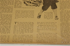 1916 & 1929 Atlanta Journal Bobby Jones Little Bob Jones Newspaper Merion & Pebble Beach