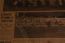 1930 Des Moines Register Jones 287 Wins U. S. Open & 1927 Bobby Jones 142 Ties Golf Mark Newspaper Article/Photos