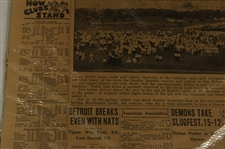 1930 Des Moines Register Jones 287 Wins U. S. Open & 1927 Bobby Jones 142 Ties Golf Mark Newspaper Article/Photos