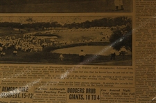 1930 Des Moines Register Jones 287 Wins U. S. Open & 1927 Bobby Jones 142 Ties Golf Mark Newspaper Article/Photos
