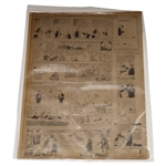 1930 Des Moines Register Jones 287 Wins U. S. Open & 1927 Bobby Jones 142 Ties Golf Mark Newspaper Article/Photos