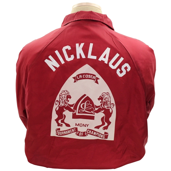 Jack Nicklaus Mony Tournament of Champions at La Costa Dark Red Caddie Jacket