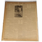 1916 Boston Transcript Very Young Bobby Jones Newspaper Article/Photo