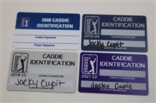 Fifteen (15) Jacky Cupit Champions Tour Credentials - All Access, Member, Caddie, & more