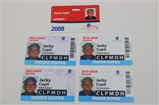 Fifteen (15) Jacky Cupit Champions Tour Credentials - All Access, Member, Caddie, & more