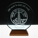 Jacky Cupit's 1983 East Texas Oil Mens Pro Am Classic Pro's Pro Hall Of Fame Glass Trophy
