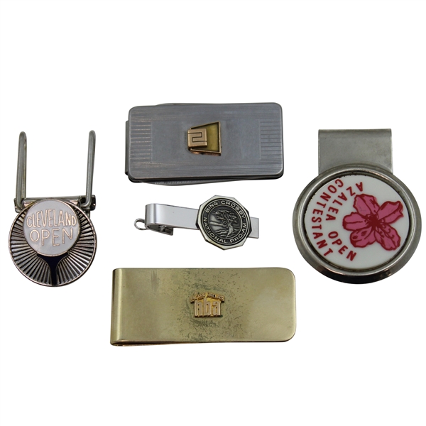 Jacky Cupits Four (4) Money Clips & (1) Contestant Badge
