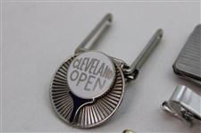 Jacky Cupit's Four (4) Money Clips & (1) Contestant Badge