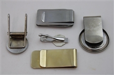 Jacky Cupit's Four (4) Money Clips & (1) Contestant Badge