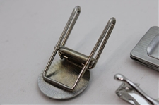 Jacky Cupit's Four (4) Money Clips & (1) Contestant Badge