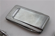 Jacky Cupit's Four (4) Money Clips & (1) Contestant Badge