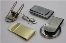 Jacky Cupit's Four (4) Money Clips & (1) Contestant Badge