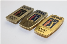 Jacky Cupit's 1998, 1999 & 2000 PGA Tour Member Money Clips