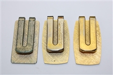 Jacky Cupit's 1998, 1999 & 2000 PGA Tour Member Money Clips