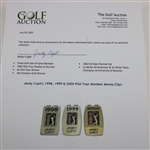 Jacky Cupit's 1998, 1999 & 2000 PGA Tour Member Money Clips
