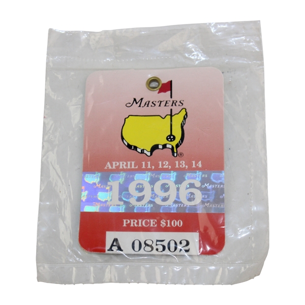 Hale Irwins 1996 Masters Tournament SERIES Badge #A08502 - Unopened