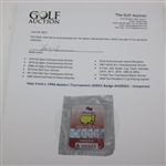 Hale Irwin's 1996 Masters Tournament SERIES Badge #A08502 - Unopened