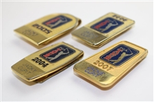 Jacky Cupit's 2004, 2005, 2006 & 2007 PGA Tour Member Money Clips