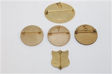 Jacky Cupit's Undated Shield, 1980, 1982, 1984 & 1999 PGA Tour Member Pins