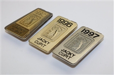 Jacky Cupit's 1992, 1996 & 1997 PGA Tour Member Money Clips