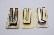 Jacky Cupit's 1992, 1996 & 1997 PGA Tour Member Money Clips