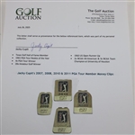 Jacky Cupit's 2007, 2008, 2010 & 2011 PGA Tour Member Money Clips