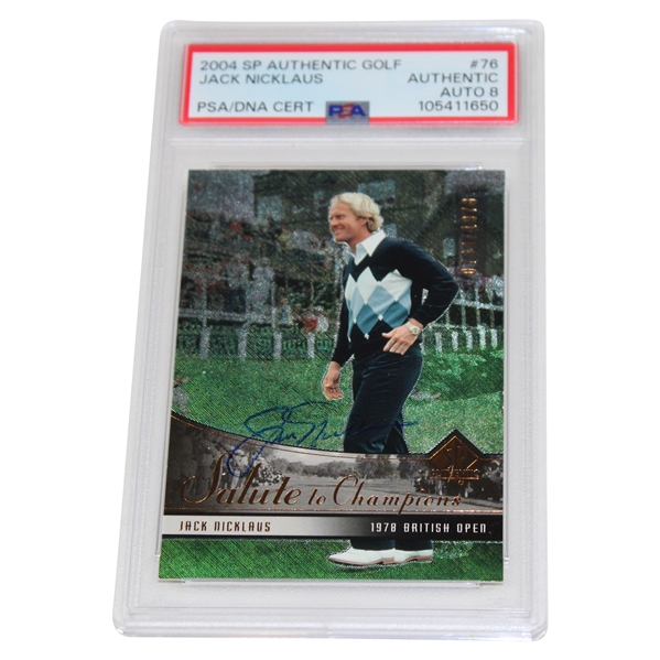Jack Nicklaus Signed 2004 SP Authentic Ltd Ed 700/1978 Golf #76 PSA Authentic AUTO 8